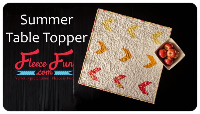Summer Table Topper Quilt Tutorial