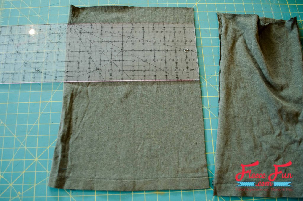Cutting sweater pieces