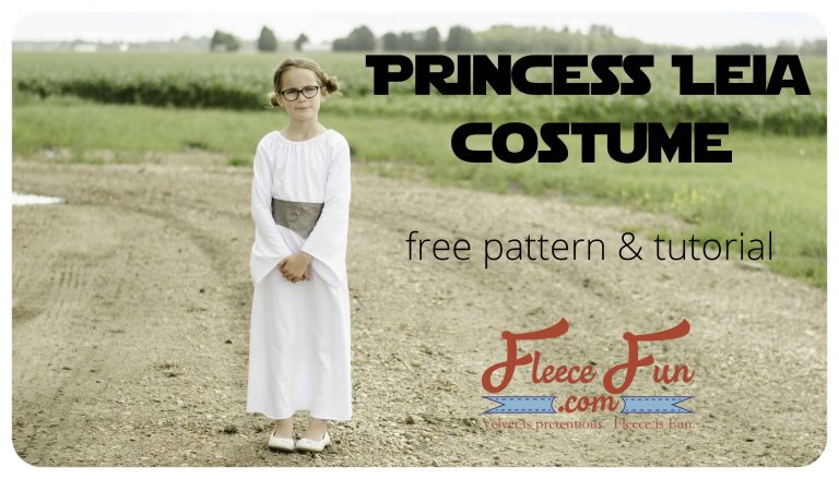 DIY Princess Leia Costume Free Pattern Tutorial