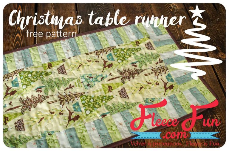 Quilted Christmas Table Runner Tutorial