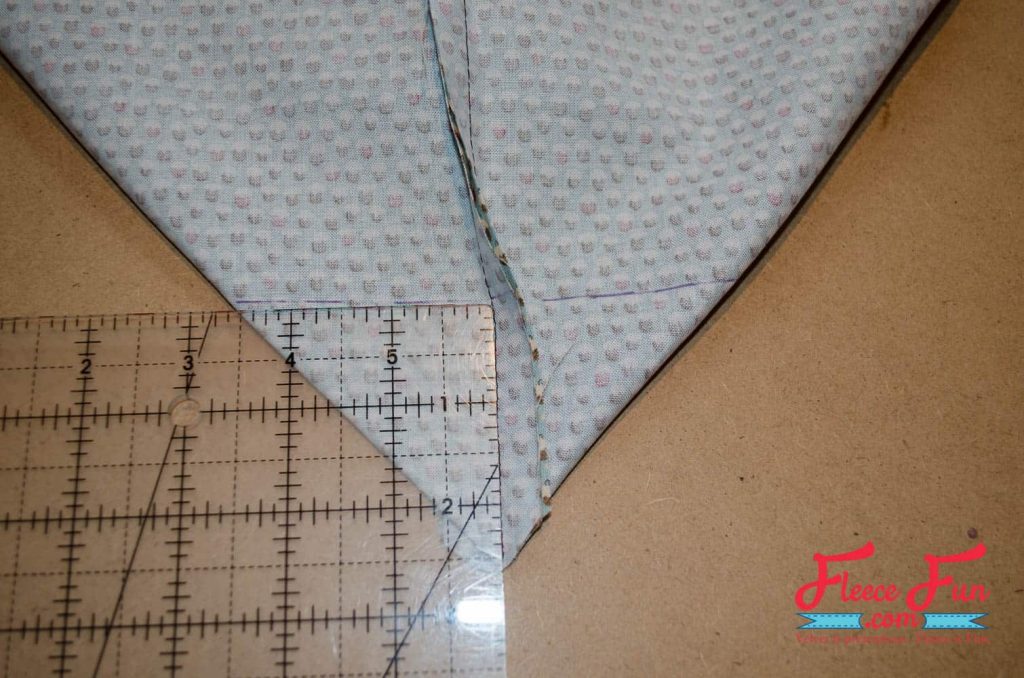 trimming the seam