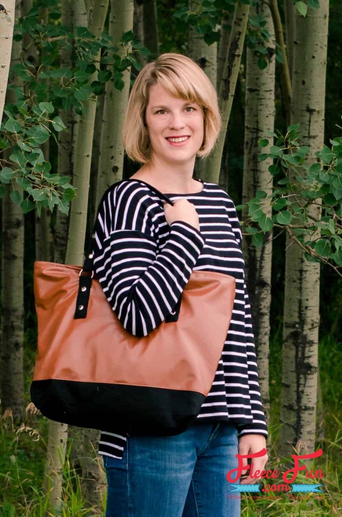 This Leather Tote Bag is giving “I made this” energy. I wanted something sturdy enough for books, groceries, and weekend trips—but cute enough to gift. This leather-look tote checks all the boxes. It’s lined with a fun acorn print, stitched in faux leather, and honestly feels store-bought. Made with free step by step tutorial at FleeceFun.com