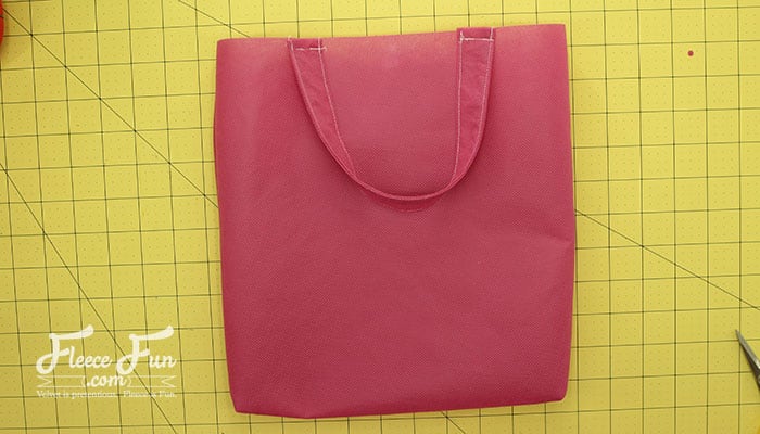 sewing the handles
