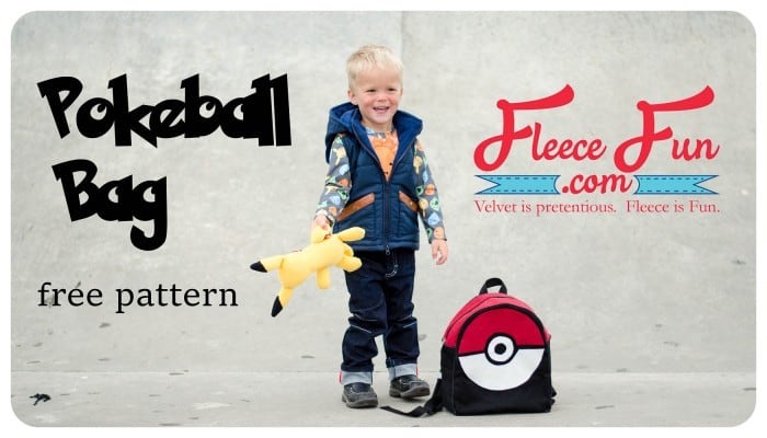Pokeball Toddler Backpack Tutorial