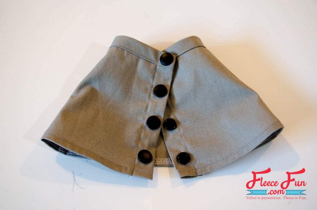 applying snaps on the front. I love this free Button Front Skirt sewing pattern for an 18 inch doll. This is such a cute skirt tutorial for my little one's American Girl Doll!