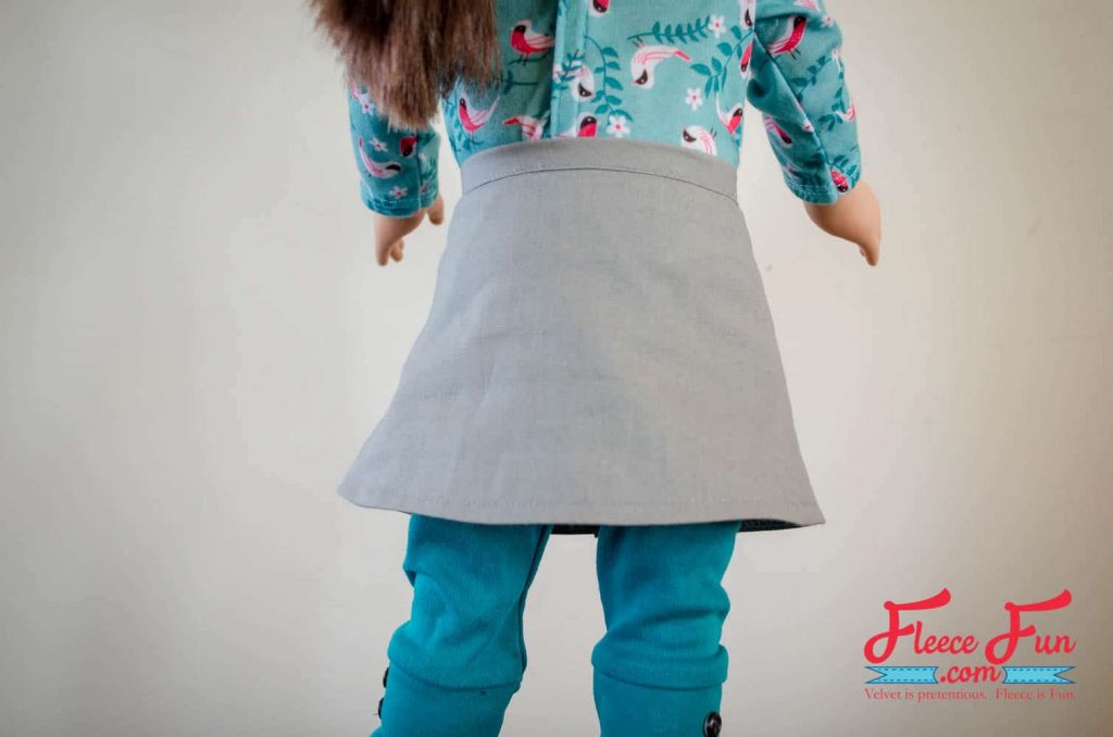 back of the skirt. I love this free Button Front Skirt sewing pattern for an 18 inch doll. This is such a cute skirt tutorial for my little one's American Girl Doll!