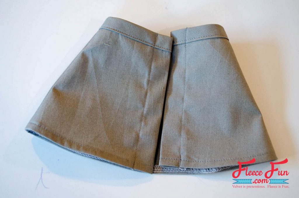 making the placket. I love this free Button Front Skirt sewing pattern for an 18 inch doll. This is such a cute skirt tutorial for my little one's American Girl Doll!