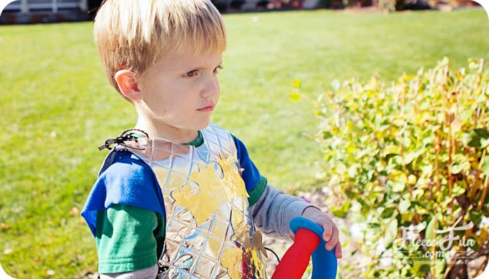 No Sew Knight Costume DIY Tutorial