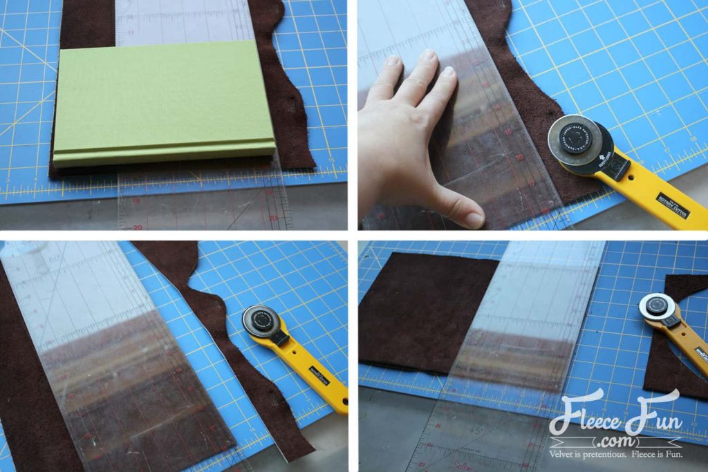 steps in cutting leather