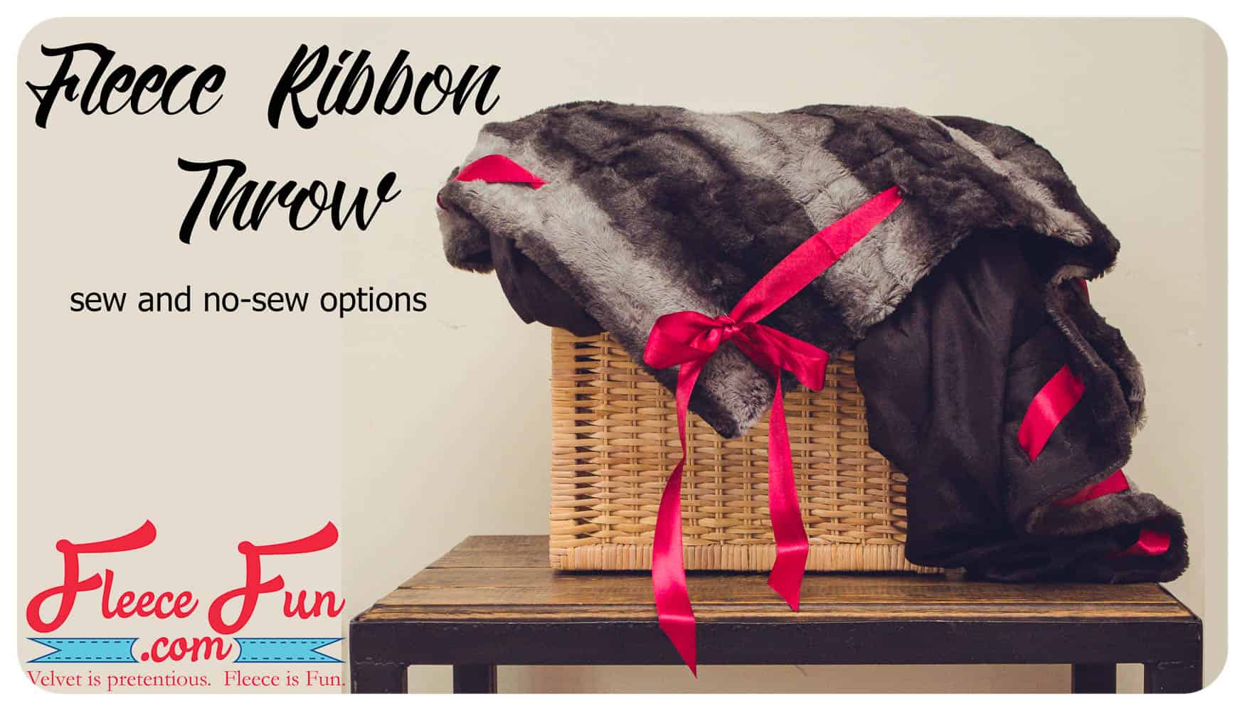 Fleece Ribbon Throw Tutorial