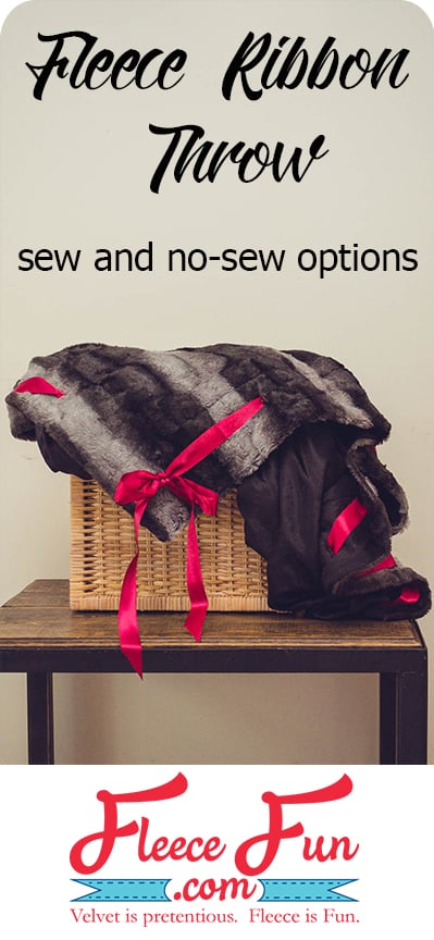 I love this easy to make fleece throw. It looks so cozy. There are sew and no sew options. Great DIY idea.