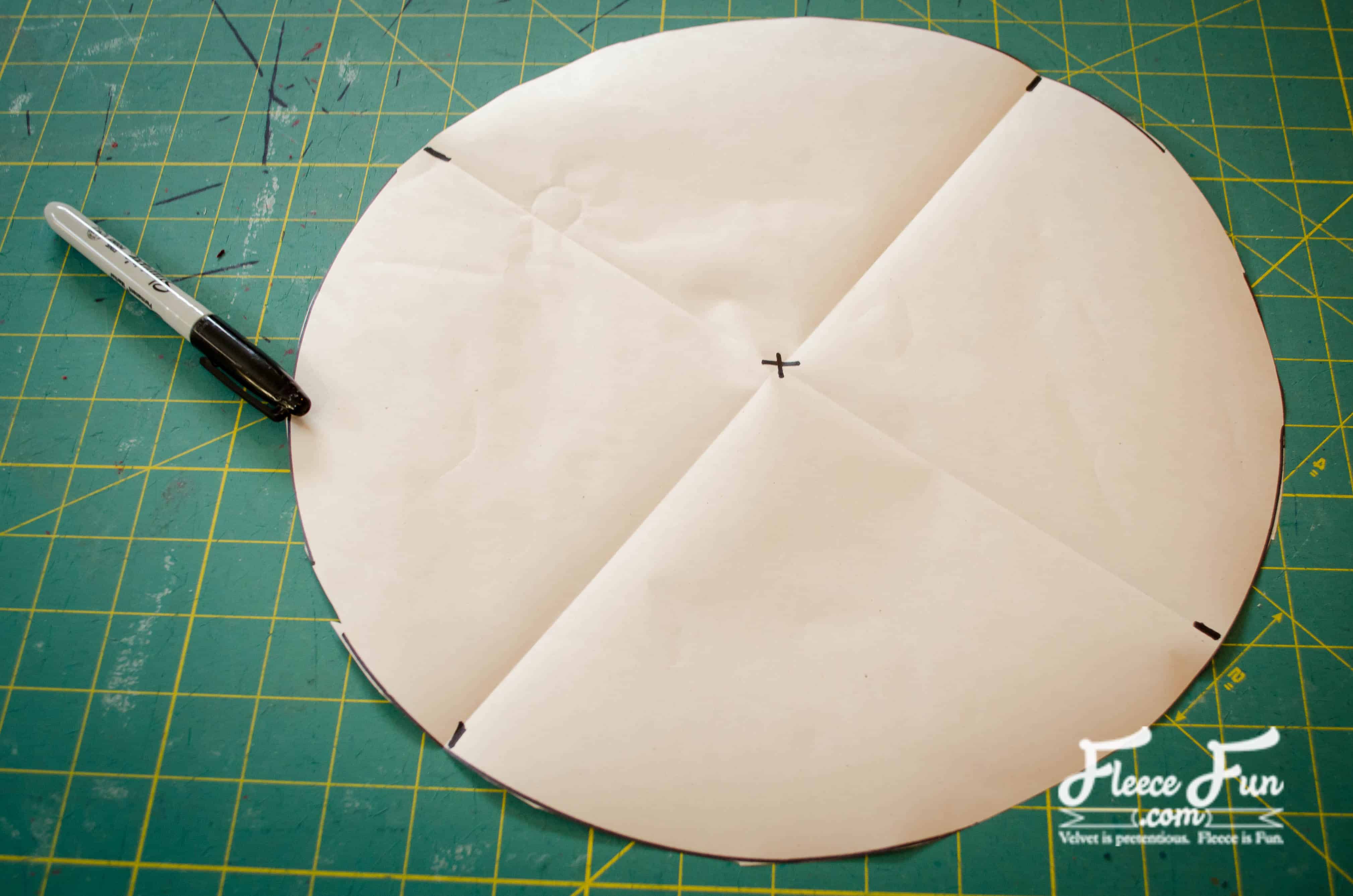 cutting the fabric layers