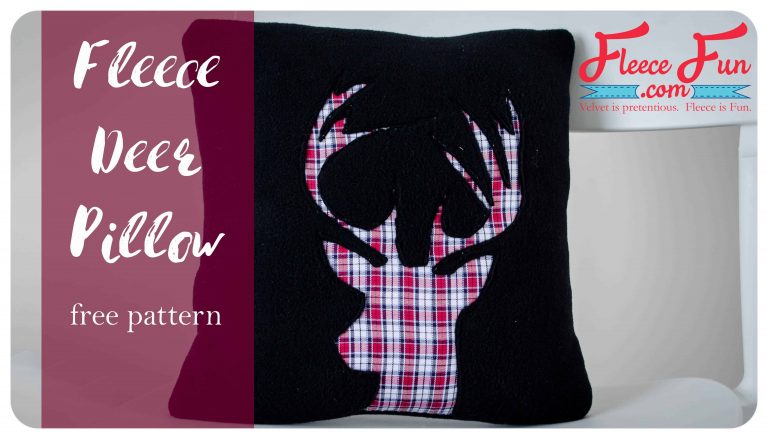 Deer Head Pillow Tutorial (free pattern)
