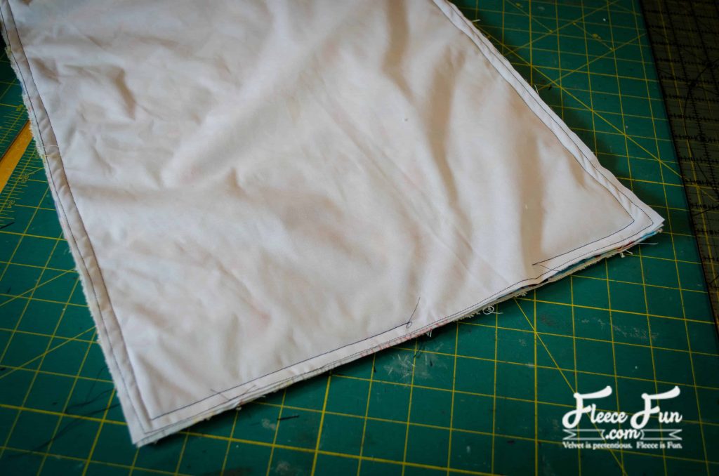 sewing the edges