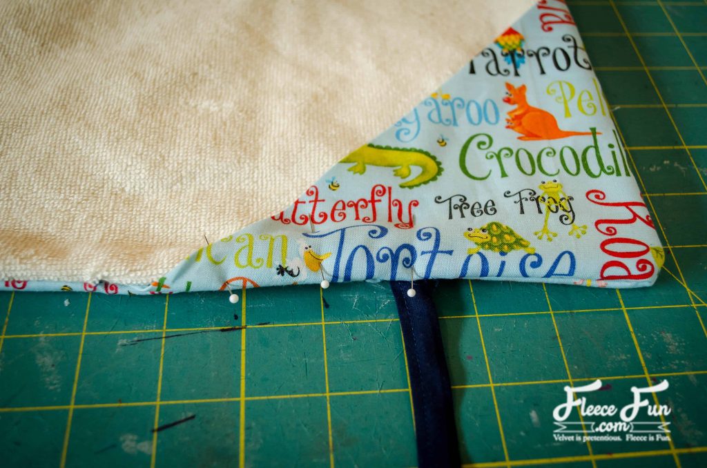 pinning the edges closed. I love this sewing project for babies. This diaper changing mat is simple to make and the perfect addition to any diaper bag or purse! fleece fun waterproof change mat tutorial