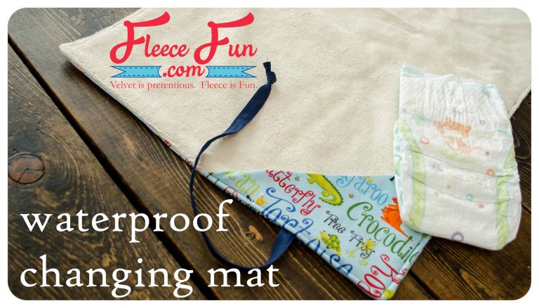 I love this sewing project for babies. This diaper changing mat is simple to make and the perfect addition to any diaper bag or purse!