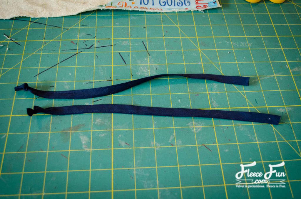 adding the ties.