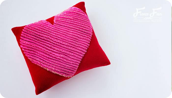 How to Make a Chenille Heart Pillow Tutorial