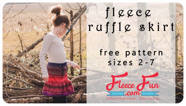 Fleece Ruffle Skirt Tutorial (Easy Sew for Beginners)