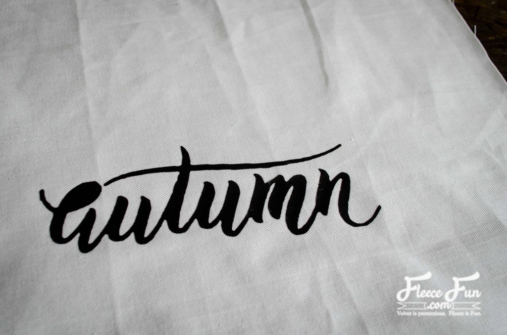 FleeceFun Step 2 Sew Your Autumn Leaves Pillow Tutorial