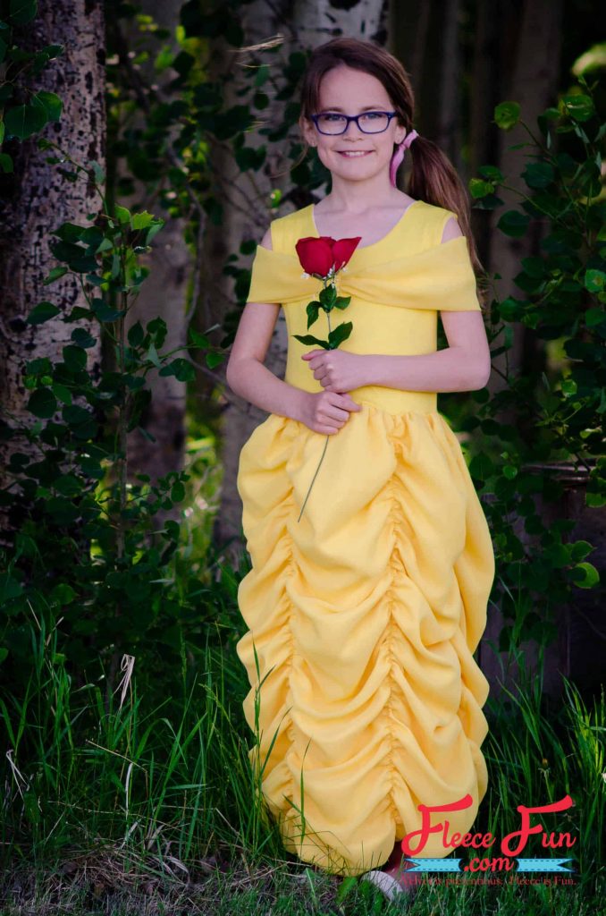 This easy to make Belle Costume is fast and perfect for you little one. Beginner friendly it's perfect for Halloween. Great Sewing Project DIY. Belle Costume Tutorial Beauty and the Beast