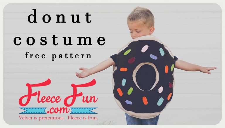 Easy Donut Costume DIY (Free Pattern)