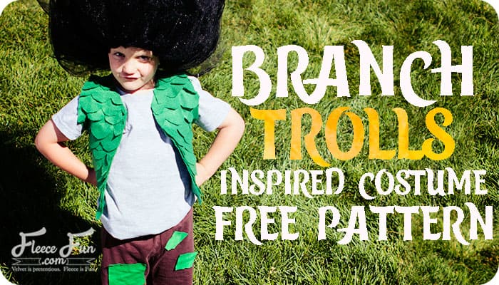 Branch Costume Trolls DIY (Free Pattern)
