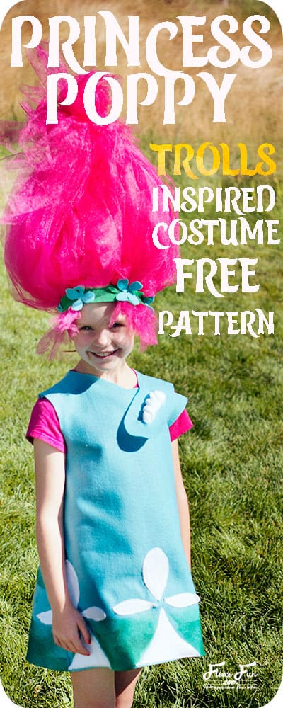 I love this Princess Poppy Costume DIY . Perfect for Halloween and an easy beginner friendly sewing project. I love how it comes in so many sizes!