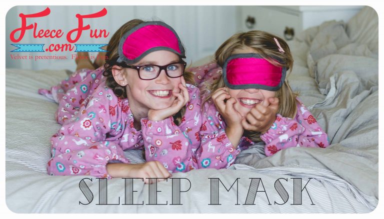 Easy Sleep Mask Tutorial (free pattern)