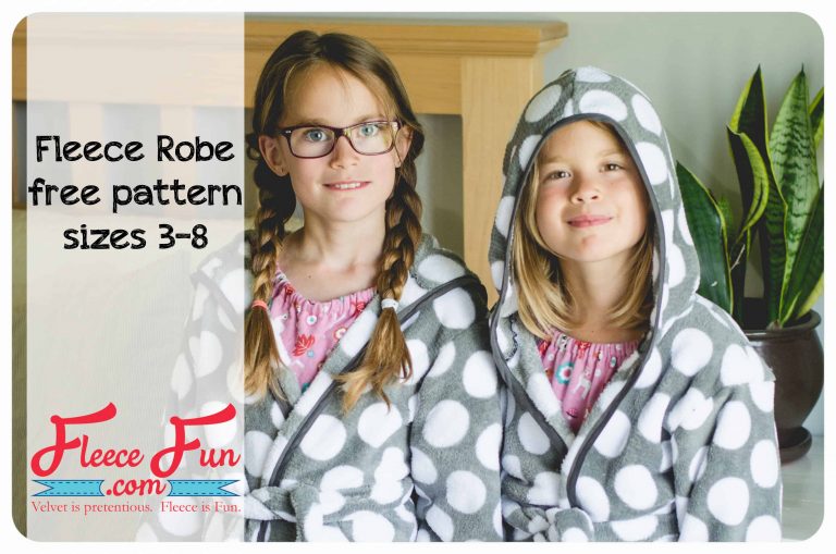 Child Fleece Robe DIY (free Pattern)