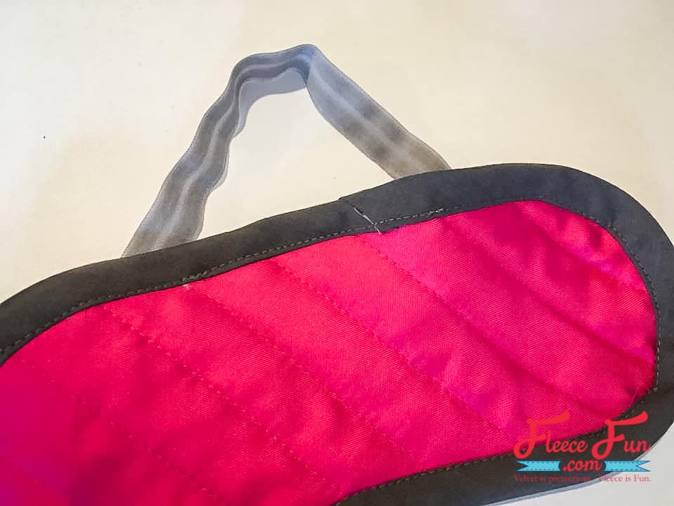Sewing a comfortable and stylish sleep mask with fleecefun’s free template