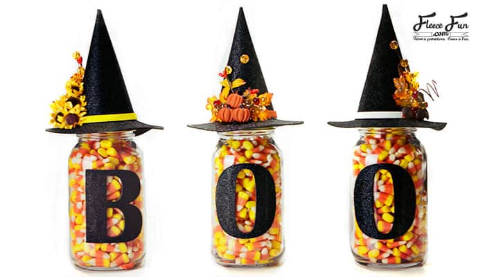 Halloween Mason Jars or Witch Mason Jars (free SVG file)