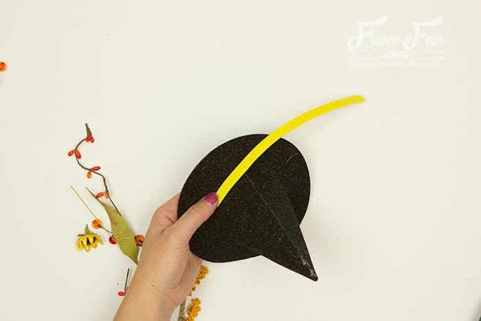 add ribbons to the hat