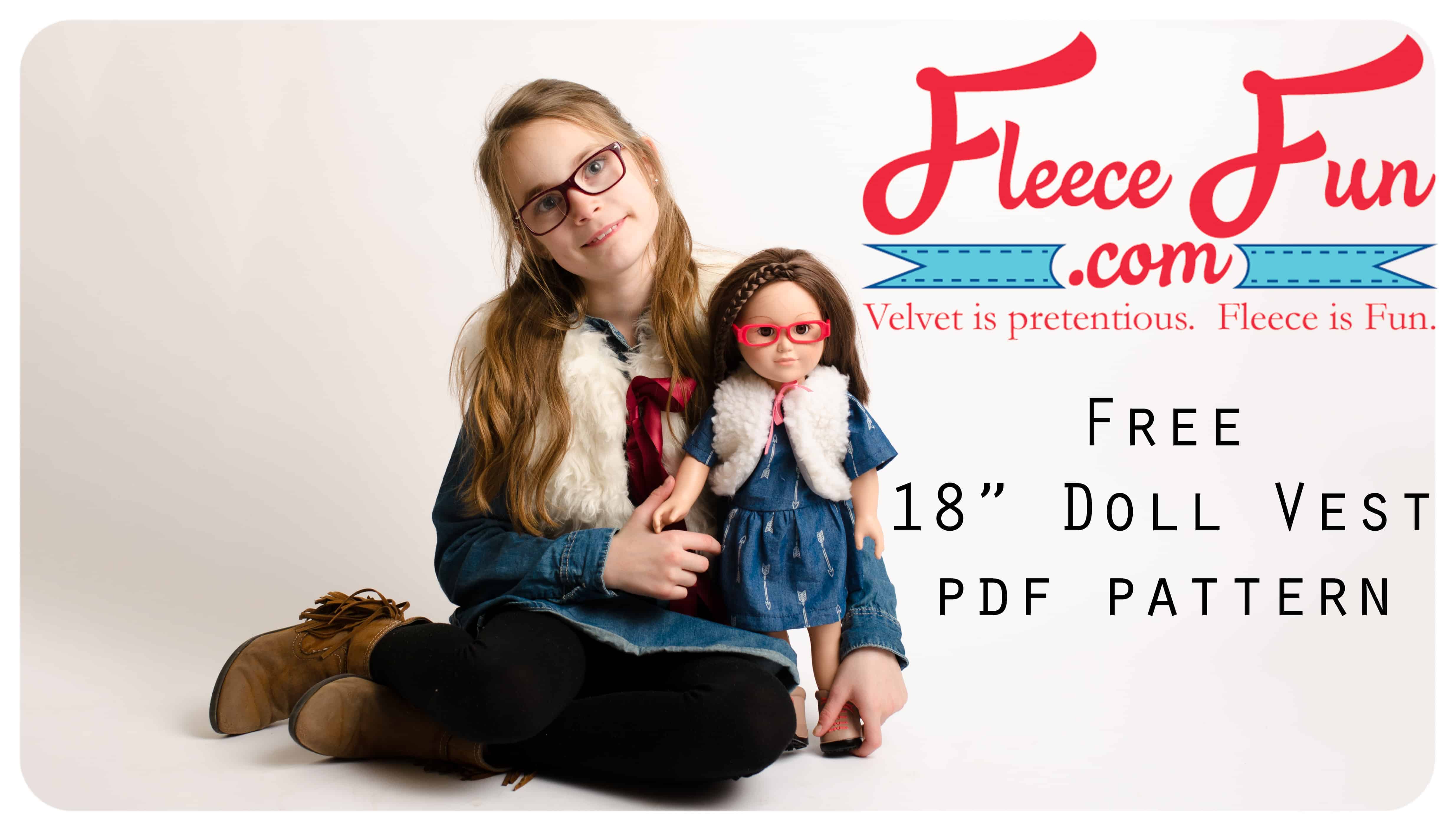 Fur Vest for 18″ Doll Free Pattern Tutorial
