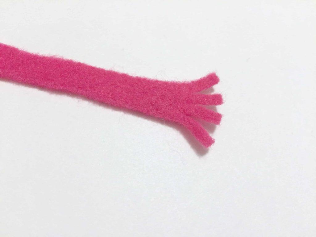 cutting felt for the scarf piece