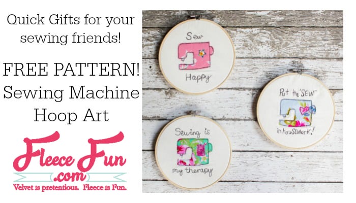 Sewing Machine Hoop Art Tutorial (A Handmade Gift)