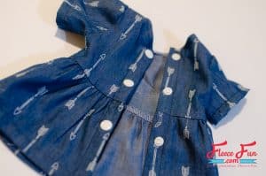 This sewing project for a Chambray Party Dress for 18" Doll Free Pattern is perfect for your American Girl Doll. The free pdf sewing pattern is easy to download.