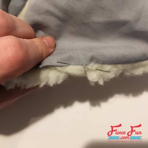 sewing the opening shut