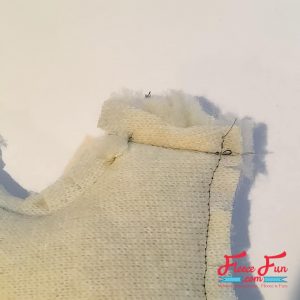 sewing the shoulder seams