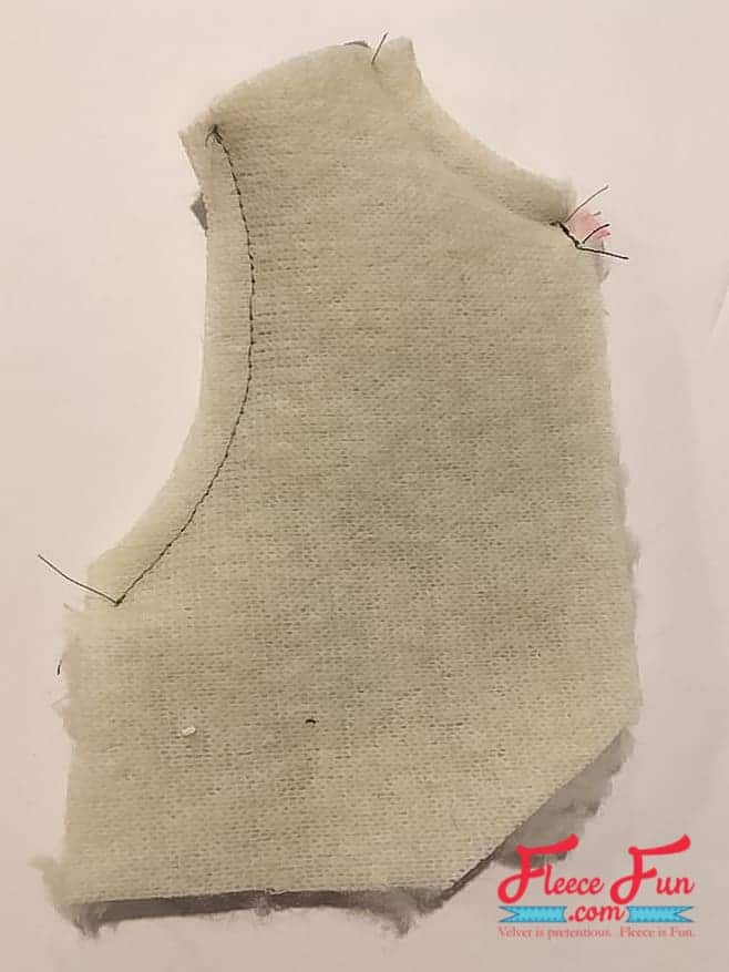 sewing the fur
