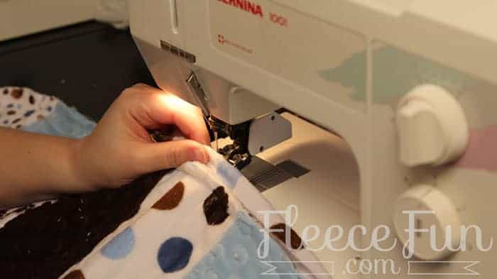 You can learn how to sew a cozy blanket with this Quilt As You Go Stitch n Flip Strip Quilt Tutorial that walks you through step by step. Lots of Pictures and a video tutorial make this easy quilting method perfect for a novice quilter. Great sewing project.