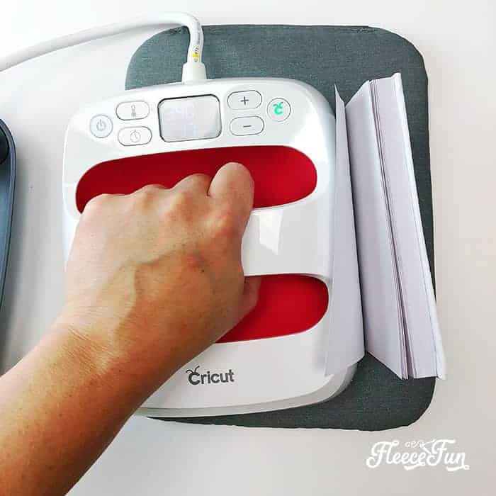 heating the design from the other side