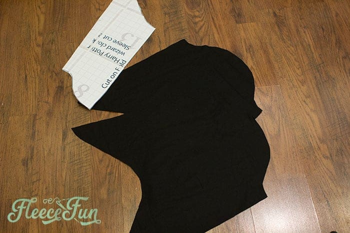 Make it wide enough to cut out a sleeve. Make a Harry Potter robe with fleecefun's free template and tutorial