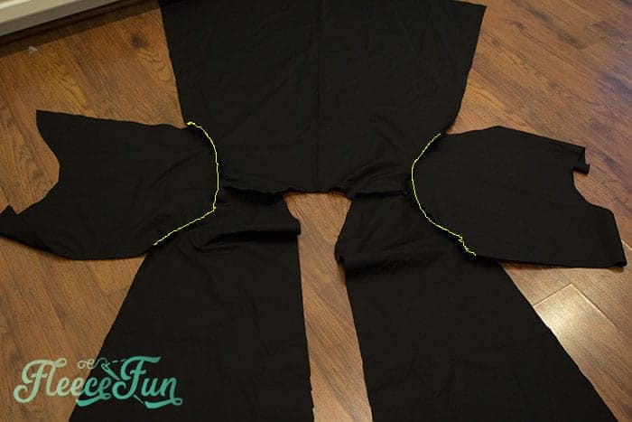Sewing the Harry Potter robe with fleecefun free template and tutorial