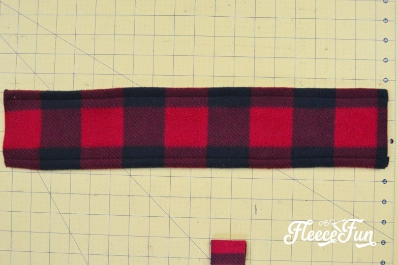 pin and sew along the longer sides
