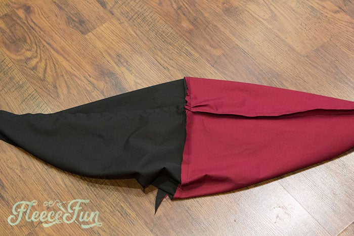 Sew together. step 3 sew the wizard robe hood