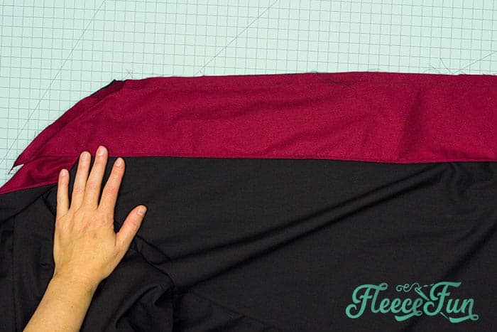Trim the seam at the angle. Prepare the robe lining fleecefun free template and tutorial