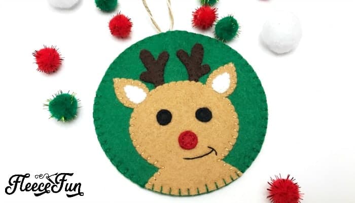 Reindeer Felt Handmade Ornament DIY