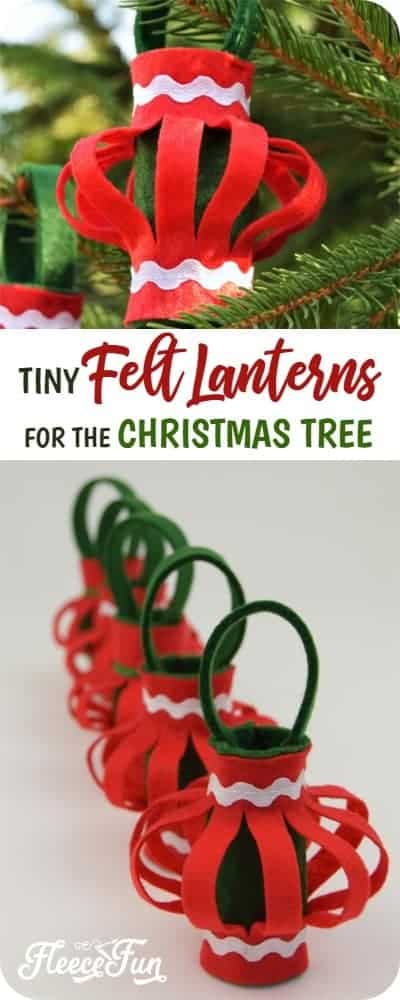This Felt Lanterns Handmade Christmas Ornament tutorial is easy to make and a wonderful addition to your tree. With straightforward instructions you'll be able to make this holiday decor easily.