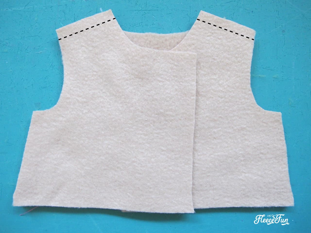 laying the coat pieces together